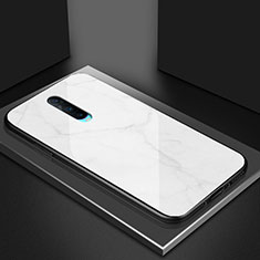 Carcasa Bumper Funda Silicona Espejo T06 para Oppo RX17 Pro Blanco