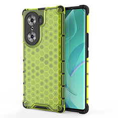 Carcasa Bumper Funda Silicona Transparente 360 Grados AM1 para Huawei Honor 60 Pro 5G Verde