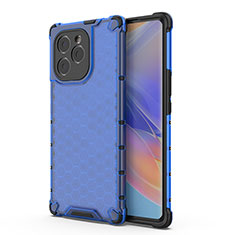 Carcasa Bumper Funda Silicona Transparente 360 Grados AM1 para Huawei Honor 60 SE 5G Azul