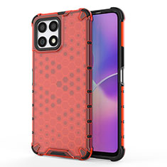 Carcasa Bumper Funda Silicona Transparente 360 Grados AM1 para Huawei Honor X30i Rojo