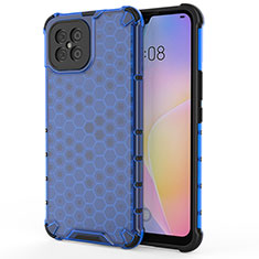 Carcasa Bumper Funda Silicona Transparente 360 Grados AM1 para Huawei Nova 8 SE 4G Azul