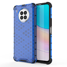 Carcasa Bumper Funda Silicona Transparente 360 Grados AM1 para Huawei Nova 8i Azul