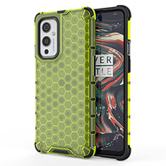 Carcasa Bumper Funda Silicona Transparente 360 Grados AM1 para OnePlus 9 5G Verde