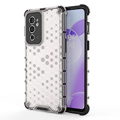 Carcasa Bumper Funda Silicona Transparente 360 Grados AM1 para OnePlus 9RT 5G Blanco