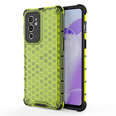 Carcasa Bumper Funda Silicona Transparente 360 Grados AM1 para OnePlus 9RT 5G Verde