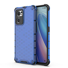 Carcasa Bumper Funda Silicona Transparente 360 Grados AM1 para OnePlus Nord CE 2 5G Azul