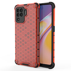 Carcasa Bumper Funda Silicona Transparente 360 Grados AM1 para Oppo A94 4G Rojo