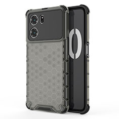 Carcasa Bumper Funda Silicona Transparente 360 Grados AM1 para Oppo K10 5G Negro