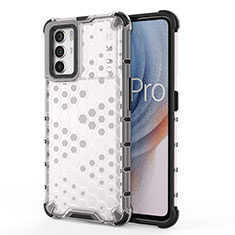 Carcasa Bumper Funda Silicona Transparente 360 Grados AM1 para Oppo K9 Pro 5G Blanco