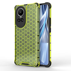 Carcasa Bumper Funda Silicona Transparente 360 Grados AM1 para Oppo Reno10 Pro 5G Verde