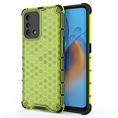 Carcasa Bumper Funda Silicona Transparente 360 Grados AM1 para Oppo Reno6 Lite Verde