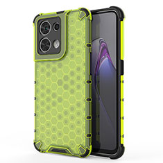 Carcasa Bumper Funda Silicona Transparente 360 Grados AM1 para Oppo Reno9 Pro 5G Verde