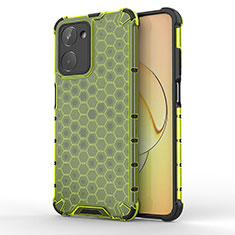 Carcasa Bumper Funda Silicona Transparente 360 Grados AM1 para Realme 10 4G Verde