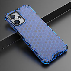 Carcasa Bumper Funda Silicona Transparente 360 Grados AM1 para Realme 10 5G Azul