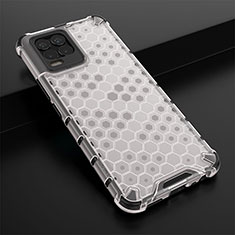 Carcasa Bumper Funda Silicona Transparente 360 Grados AM1 para Realme 8 4G Blanco