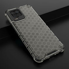 Carcasa Bumper Funda Silicona Transparente 360 Grados AM1 para Realme 8 4G Negro