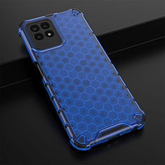 Carcasa Bumper Funda Silicona Transparente 360 Grados AM1 para Realme 8i Azul