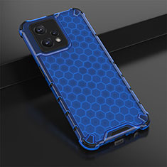 Carcasa Bumper Funda Silicona Transparente 360 Grados AM1 para Realme 9 4G Azul