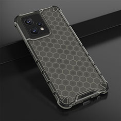 Carcasa Bumper Funda Silicona Transparente 360 Grados AM1 para Realme 9 Pro+ Plus 5G Negro