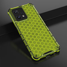 Carcasa Bumper Funda Silicona Transparente 360 Grados AM1 para Realme 9 Pro+ Plus 5G Verde