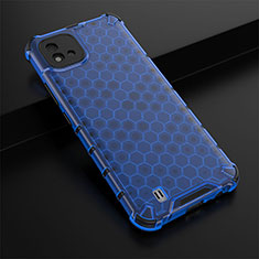 Carcasa Bumper Funda Silicona Transparente 360 Grados AM1 para Realme C20 Azul