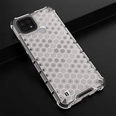 Carcasa Bumper Funda Silicona Transparente 360 Grados AM1 para Realme C21 Blanco