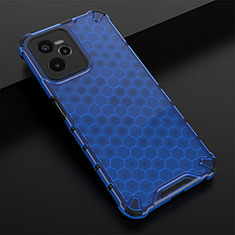 Carcasa Bumper Funda Silicona Transparente 360 Grados AM1 para Realme C35 Azul