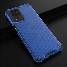 Carcasa Bumper Funda Silicona Transparente 360 Grados AM1 para Realme Q3 5G Azul