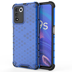 Carcasa Bumper Funda Silicona Transparente 360 Grados AM1 para Realme Q3t 5G Azul