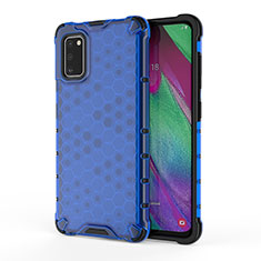 Carcasa Bumper Funda Silicona Transparente 360 Grados AM1 para Samsung Galaxy A41 Azul