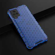 Carcasa Bumper Funda Silicona Transparente 360 Grados AM1 para Vivo iQOO 7 Legend 5G Azul