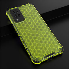 Carcasa Bumper Funda Silicona Transparente 360 Grados AM1 para Vivo V21 5G Verde