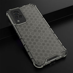 Carcasa Bumper Funda Silicona Transparente 360 Grados AM1 para Vivo V21s 5G Negro