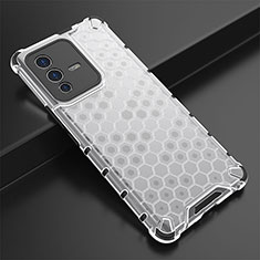 Carcasa Bumper Funda Silicona Transparente 360 Grados AM1 para Vivo V23 Pro 5G Blanco