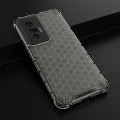 Carcasa Bumper Funda Silicona Transparente 360 Grados AM1 para Vivo X70t Negro