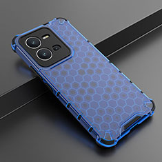 Carcasa Bumper Funda Silicona Transparente 360 Grados AM1 para Vivo X80 Lite 5G Azul