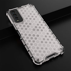 Carcasa Bumper Funda Silicona Transparente 360 Grados AM1 para Vivo Y12G Blanco