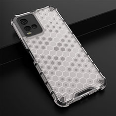 Carcasa Bumper Funda Silicona Transparente 360 Grados AM1 para Vivo Y21 Blanco