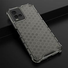 Carcasa Bumper Funda Silicona Transparente 360 Grados AM1 para Vivo Y21G Negro