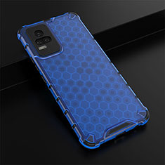 Carcasa Bumper Funda Silicona Transparente 360 Grados AM1 para Vivo Y73 (2021) Azul