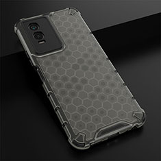 Carcasa Bumper Funda Silicona Transparente 360 Grados AM1 para Vivo Y74s 5G Negro