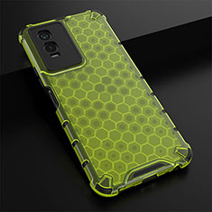 Carcasa Bumper Funda Silicona Transparente 360 Grados AM1 para Vivo Y76s 5G Verde