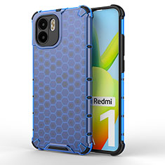 Carcasa Bumper Funda Silicona Transparente 360 Grados AM1 para Xiaomi Poco C51 Azul