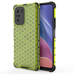 Carcasa Bumper Funda Silicona Transparente 360 Grados AM1 para Xiaomi Redmi K40 5G Verde