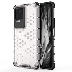 Carcasa Bumper Funda Silicona Transparente 360 Grados AM1 para Xiaomi Redmi K50 5G Blanco