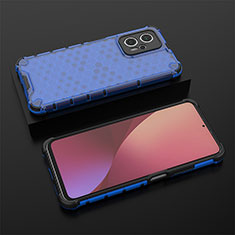 Carcasa Bumper Funda Silicona Transparente 360 Grados AM1 para Xiaomi Redmi K50i 5G Azul