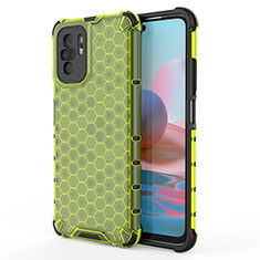 Carcasa Bumper Funda Silicona Transparente 360 Grados AM1 para Xiaomi Redmi Note 10S 4G Verde