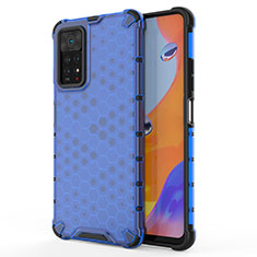 Carcasa Bumper Funda Silicona Transparente 360 Grados AM1 para Xiaomi Redmi Note 11 Pro 5G Azul