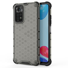 Carcasa Bumper Funda Silicona Transparente 360 Grados AM1 para Xiaomi Redmi Note 11S 4G Negro