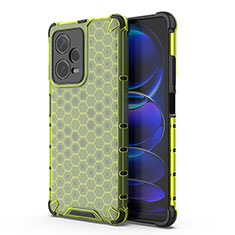 Carcasa Bumper Funda Silicona Transparente 360 Grados AM1 para Xiaomi Redmi Note 12 Explorer Verde